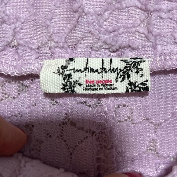 Free People Lace Pajama Pants Lilac M - Picture 4 of 5